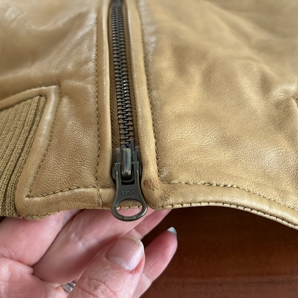 Gap Retro Look Soft Leather Jacket sz medium - Picture 14 of 14